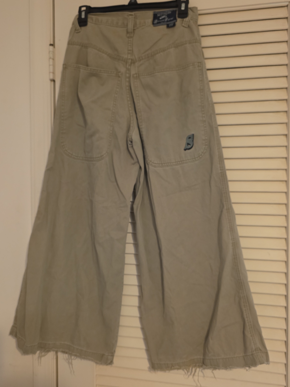 VTG Sutter American Legend Women's Ultra Wide-Leg Flare Jeans in Light Khaki